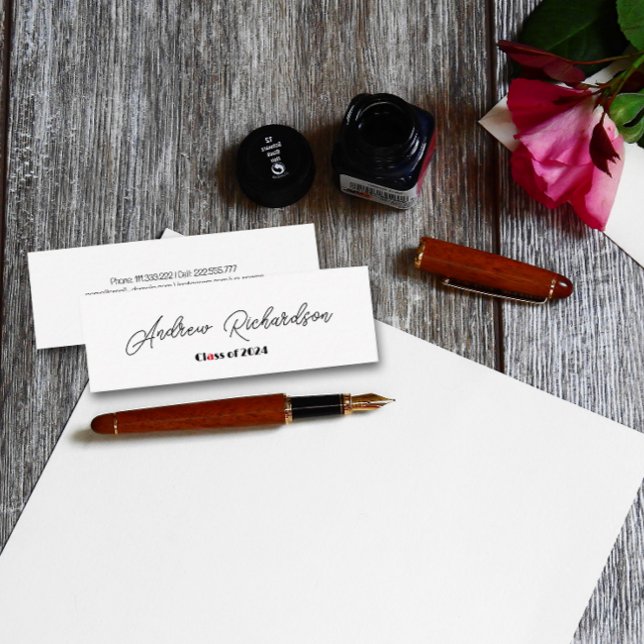 Modern elegant röd svart skript (Skapare uppladdad)