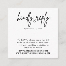 Modern Elegant - Romantic QR-kodsBröllop OSA Tilläggskort