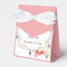 Modern Elegant Rosa Blommigt Nikah Muslimska inbju