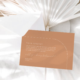 Modern Elegant Rust Arch Bridesmaid Frieri kort