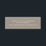 Modern Elegant Sand-webbplats OSA \ registerkort Mini Visitkort<br><div class="desc">Lägg till eventuell information om extra med det här eleganten-kortet. Perfekt för OSA av webbplats eller e-post,  eller något annat kort-meddelande som du gillar som presentregisterarkiv,  adress...  Sand,  taupfärgton med text och bra rand i vitt. En del av vår "Earth Tones Watercolor" bröllop och evenemangssamling.</div>