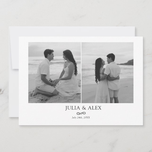 Modern Elegant Save the Date Spara Datumet (Framsida)