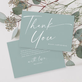 Modern Elegant Script Baby Shower Tack Kort