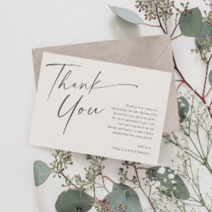 Modern Elegant Script Baby Shower Tack Kort