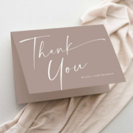 Modern Elegant Script Baby Shower Tack Kort