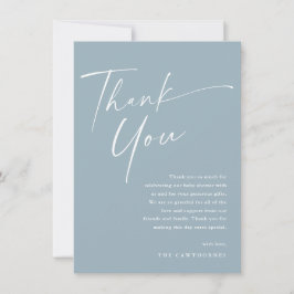 Modern Elegant Script Baby Shower Tack Kort