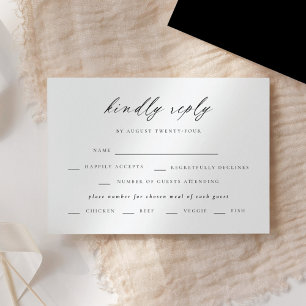 Modern Elegant Script-Bröllop OSA Inbjudningar