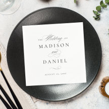 Modern Elegant Script Classic Bröllop