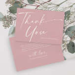 Modern Elegant Script Dusty Rosa Girls Baptism Tack Kort<br><div class="desc">Modern Elegant Script Dusty Rosa Girls Baptism - tack för ditt kort. Klicka på knappen Anpassa om du vill anpassa den här designen med dina detaljer. Om du vill ändra bakgrund färg och typsnitt klickar du på Redigera den här designknappen för ytterligare alternativ. Detta är en del av en större...</div>
