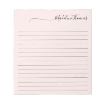 Modern Elegant Script Girly Rosa Namn