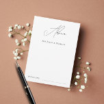 Modern Elegant Script Minimalist Plain Bröllop Rådkort<br><div class="desc">De här eleganterna,  romantiska rådgivningskort skulle göra ett underbart tillägg till dina möhippa/bröllop-leveranser! Anpassa texten enkelt genom att klicka på alternativet "anpassa".</div>
