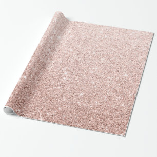 Modern Elegant Shiny Rosa ros Guld Glitter Presentpapper