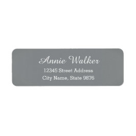 Modern - Elegant Silver - adressetikett för retura Returadress Etikett