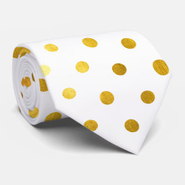 Modern Elegant Simple Classy White Guld Polka dots Slips