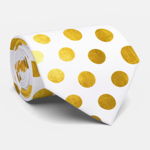 Modern Elegant Simple Classy White Guld Polka dots Slips