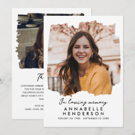 Modern Elegant-skript 2-fotofilm/minnesbild Tack Kort