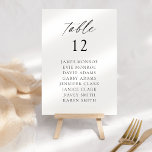 Modern Elegant-skript Bordsnummer<br><div class="desc">Det här vackra bordsnumret för namnteckning kommer att wow dina framtida gäster!</div>