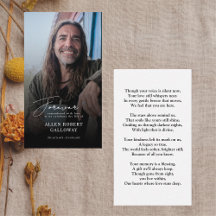 Modern Elegant-skript, fotominneskort