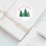 Modern Elegant-skript Gräs Träd julgåva Runt Klistermärke<br><div class="desc">Snygg julklapp med grönt gräs träd och festiv röd elegant i rund röd ram. Lägg till God jul överst och "till/från" på grund. Du kan enkelt anpassa den på ett främmande språk med hjälp av knappen "Anpassa". Det kommer att se vackert ut på gåvorna till din familj och dina vänner!...</div>