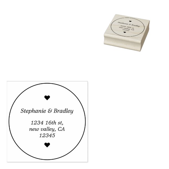 Modern Elegant-skript Nytt Bröllop Stämpel (Stämplad)