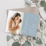 Modern Elegant-skriptfoto-baptism Tack Kort<br><div class="desc">Modern Elegant Script Boys Photo Baptism (fotobaptism) - Tack för ditt kort. Klicka på knappen Anpassa om du vill anpassa den här designen med dina detaljer. Om du vill ändra färg och typsnitt väljer du att redigera den här designen ytterligare för att öppna ytterligare anpassningsalternativ.</div>