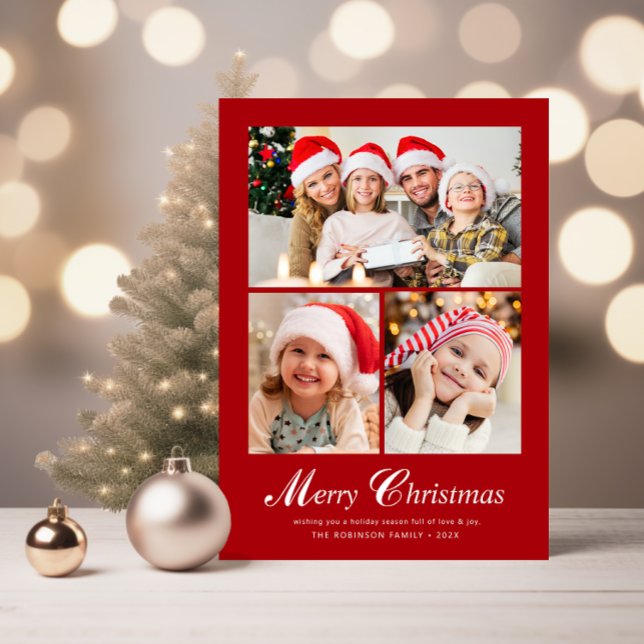 Modern elegant skriver ut julklappar julkort (Skapare uppladdad)