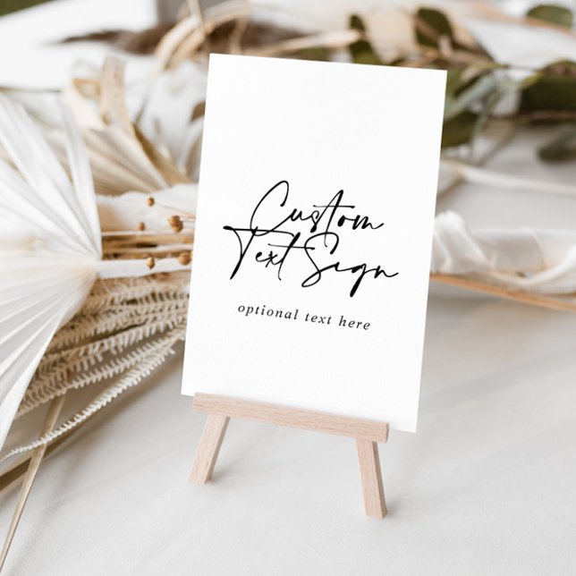 Modern elegant skylig kalligrafi med egen text poster (Skapare uppladdad)