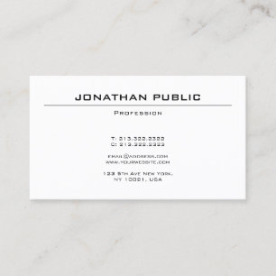 Modern Elegant Sleek Design Professionell - oforma Visitkort