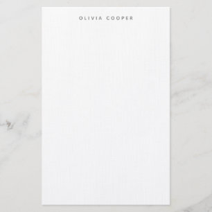 Modern Elegant Smokey Grått Personal Stationery Brevpapper