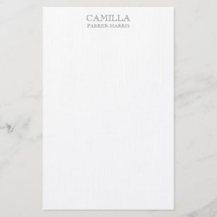 Modern Elegant Smokey Guld Personal Stationery Brevpapper