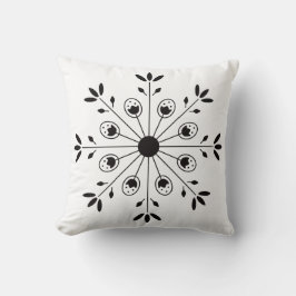 Modern Elegant Snöflinga Jul Enkel Kudde