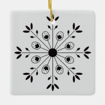 Modern Elegant Snöflinga Jul