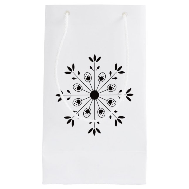 Modern Elegant Snowflake Christmas Holiday Simple  (Framsidan)