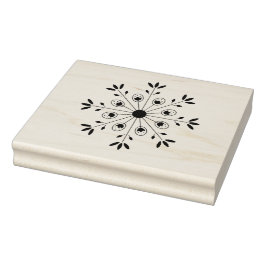Modern Elegant Snowflake-Helgdag Stämpel
