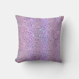 Modern Elegant Snyggt Luxury Lila Glitter Girly Kudde