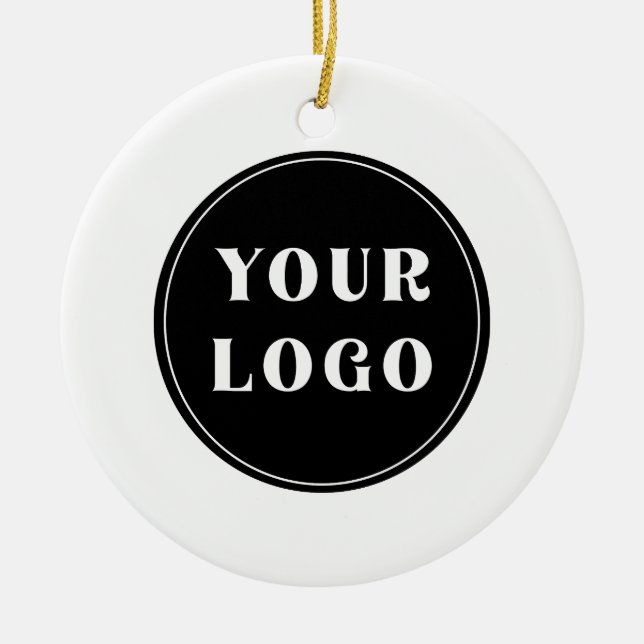 Modern, elegant, snyggt och Anpassade Julgransprydnad Keramik (Framsidan)