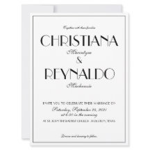 Modern Elegant Snyggt Roaring 20-tal Bröllop Photo