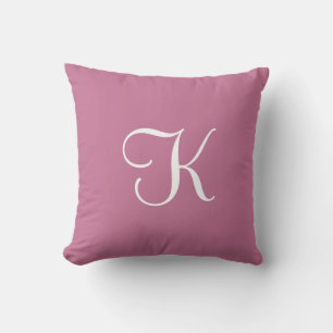 Modern Elegant Solid Mauve Rosa Anpassningsbar Mon Kudde