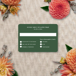 Modern Elegant Sommar Höst Bröllop Floral Blur OSA Kort