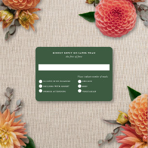 Modern Elegant Sommar Höst Bröllop Floral Blur OSA Kort
