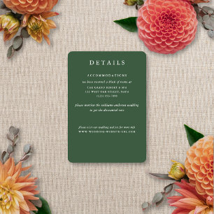 Modern Elegant Sommarnuptiehöst Floral Blur Tilläggskort