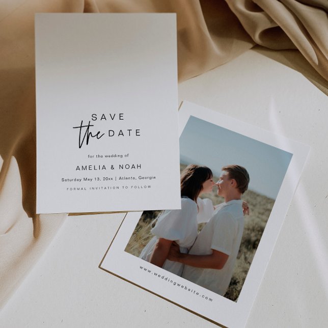 Modern Elegant - spara datum i den moderna celldel Inbjudningar (Skapare uppladdad)