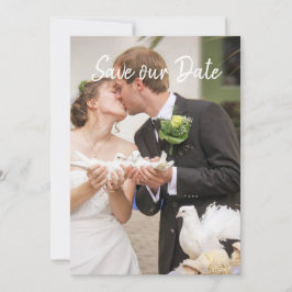 Modern Elegant - Spara datum med foto Datumet