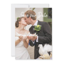 Modern Elegant - Spara datum med foto