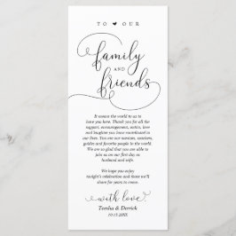 Modern Elegant, Ställe-inställning - tackkort Program