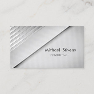 Modern Elegant Stilfull Professionell,Silver Visitkort