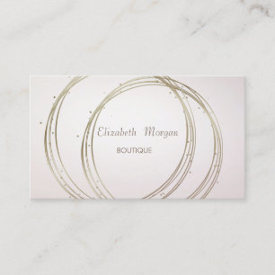 Modern Elegant Stilren, Guld Cirklar Visitkort