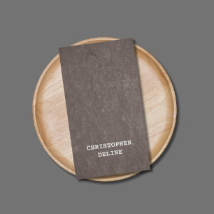 Modern Elegant Struktur Brown Consultant Visitkort