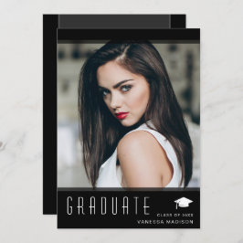 Modern Elegant Student Snyggt Photo Meddelande