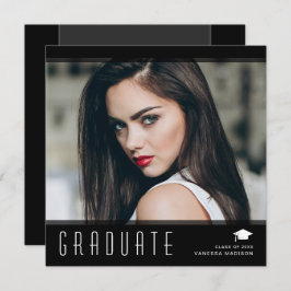 Modern Elegant Student Snyggt Photo Meddelande